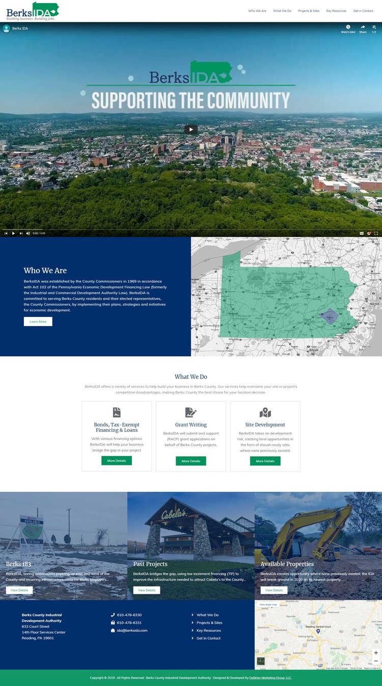 Berks County Industrial Development Authority (BerksIDA) New website and logo