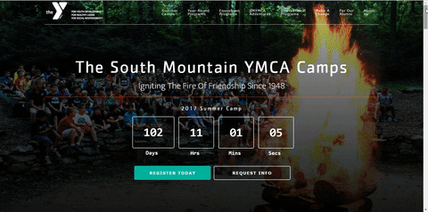one page website - South Mountain YMCA