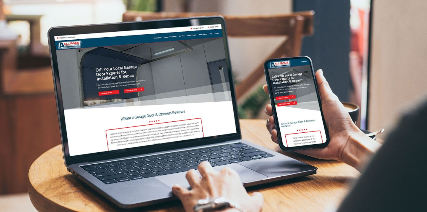 Alliance Garage Doors & Openers Unveils a New, Blazing-Fast Website
