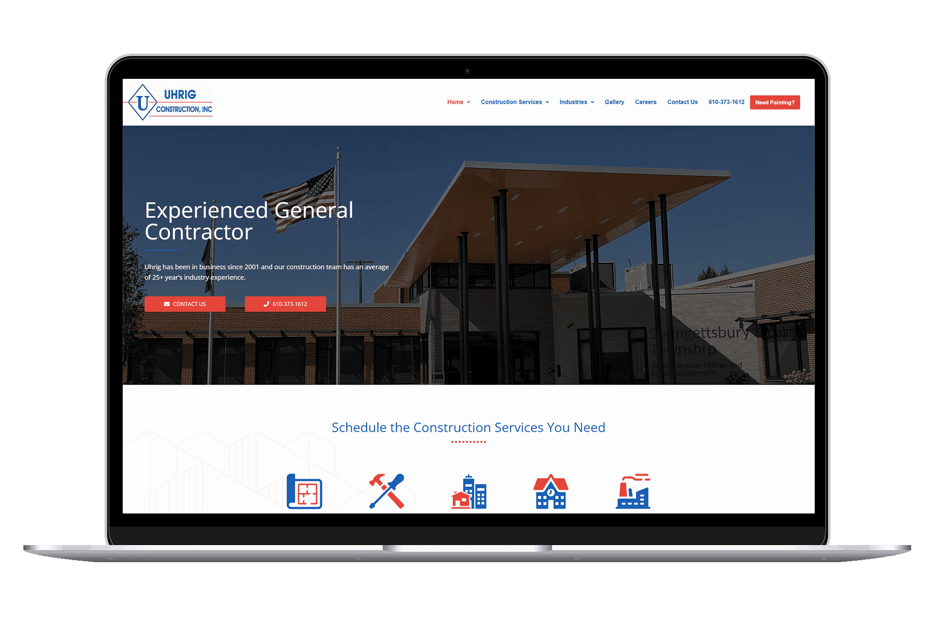 Local Construction Company Elevates Online Experience with Modern & Mobile-Friendly Website Designed