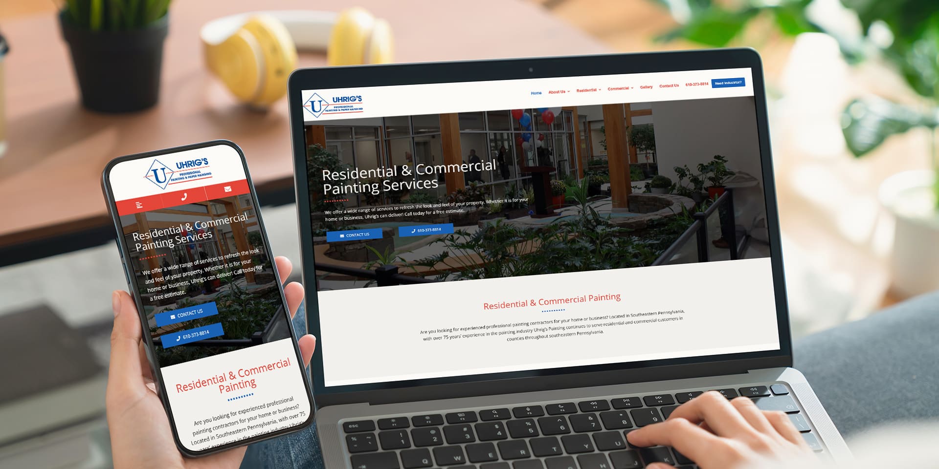 Fresh Coat, Fresh Look: Uhrig’s Professional Painting Unveils New Site